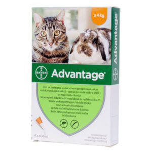 Advantage pisici si iepuri <4kg 4 pipete