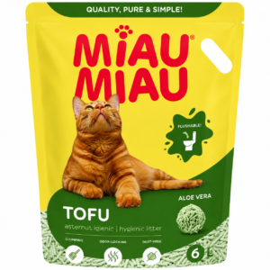 Asternut igienic Miau Miau Tofu Aloe Vera 6l