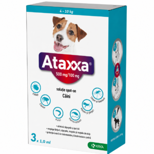 Ataxxa caine 4-10kg  3 pipete antiparazitare