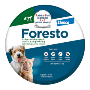 Foresto Zgarda antiparazitara ≤ 8kg (38cm)