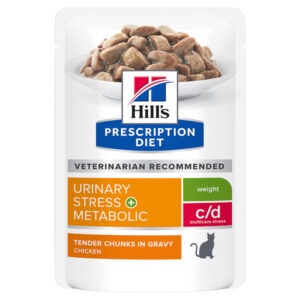 Hill's Feline C/D Urinary Stress+Metabolic 6 plicuri x 85g