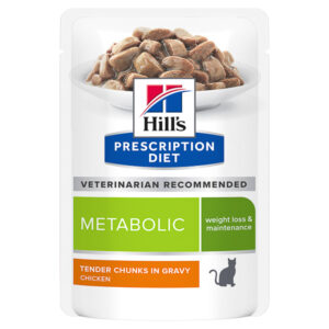 Hill's PD Feline Metabolic cu pui 6 plicuri x 85g