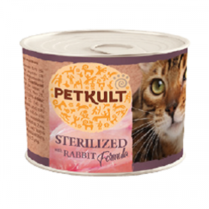 Petkult Pisica Sterilized Iepure conserva 185g