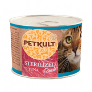 Petkult Pisica Sterilized Ton conserva 185g