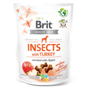 Recompense Brit cu Insecte Curcan si Mere 200g