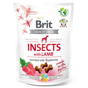 Recompense Brit cu Insecte, Miel si Zmeura 200g