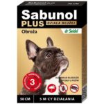 Sabunol Plus zgarda antiparazitara caini 10-25kg (50cm)