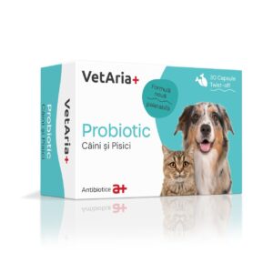 VetAria Probiotic Caini si Pisici 30 capsule twist-off