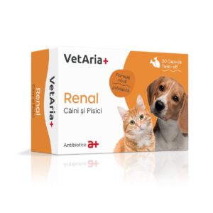 VetAria Renal Caini si Pisici 30 capsule twist-off